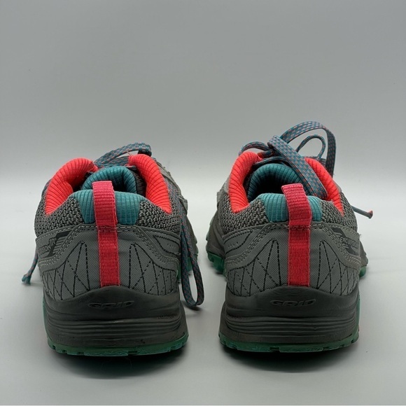 Saucony Excursion TR10 Gray & Coral Running Shoes - Picture 8 of 10